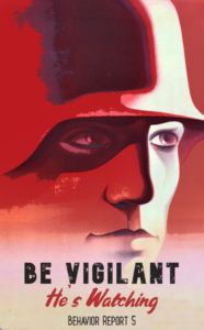 Behavior Report 5 Poster of a German soldier staring off into the distance