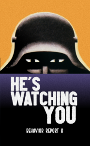 Behavior Report 8 Poster of a Nazi soldier staring at the viewer in a menacing way