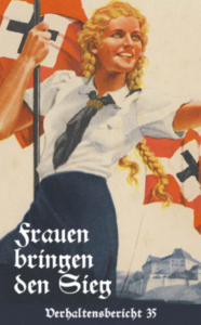 Behavior report 35 poster of a young German woman displaying youth and vigor.